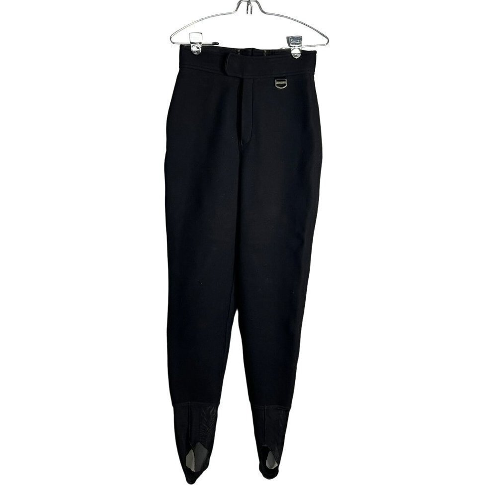 Schoeller Black Bear Women's 10 Long Stirrup Ski Pants‎ WB-400 Black
